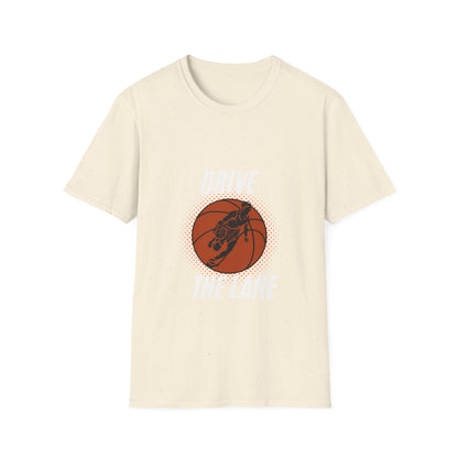 Drive the Lane Basketball T-Shirt - Unisex Softstyle Tee for Sports Lovers