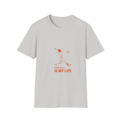 Baseball Is My Life Unisex T-Shirt, Perfect for Sports Lovers, Casual Wear, Gifts for Baseball Fans, Athletic Tee