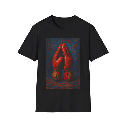 Artistic Boxing Gloves T-Shirt, Unisex Graphic Tee, Sports Apparel, Gift for Sports Lovers, Unique Statement Shirt