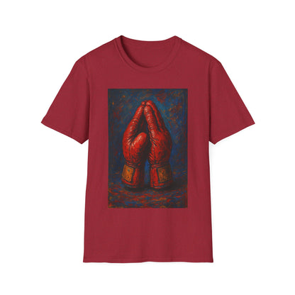 Artistic Boxing Gloves T-Shirt, Unisex Graphic Tee, Sports Apparel, Gift for Sports Lovers, Unique Statement Shirt