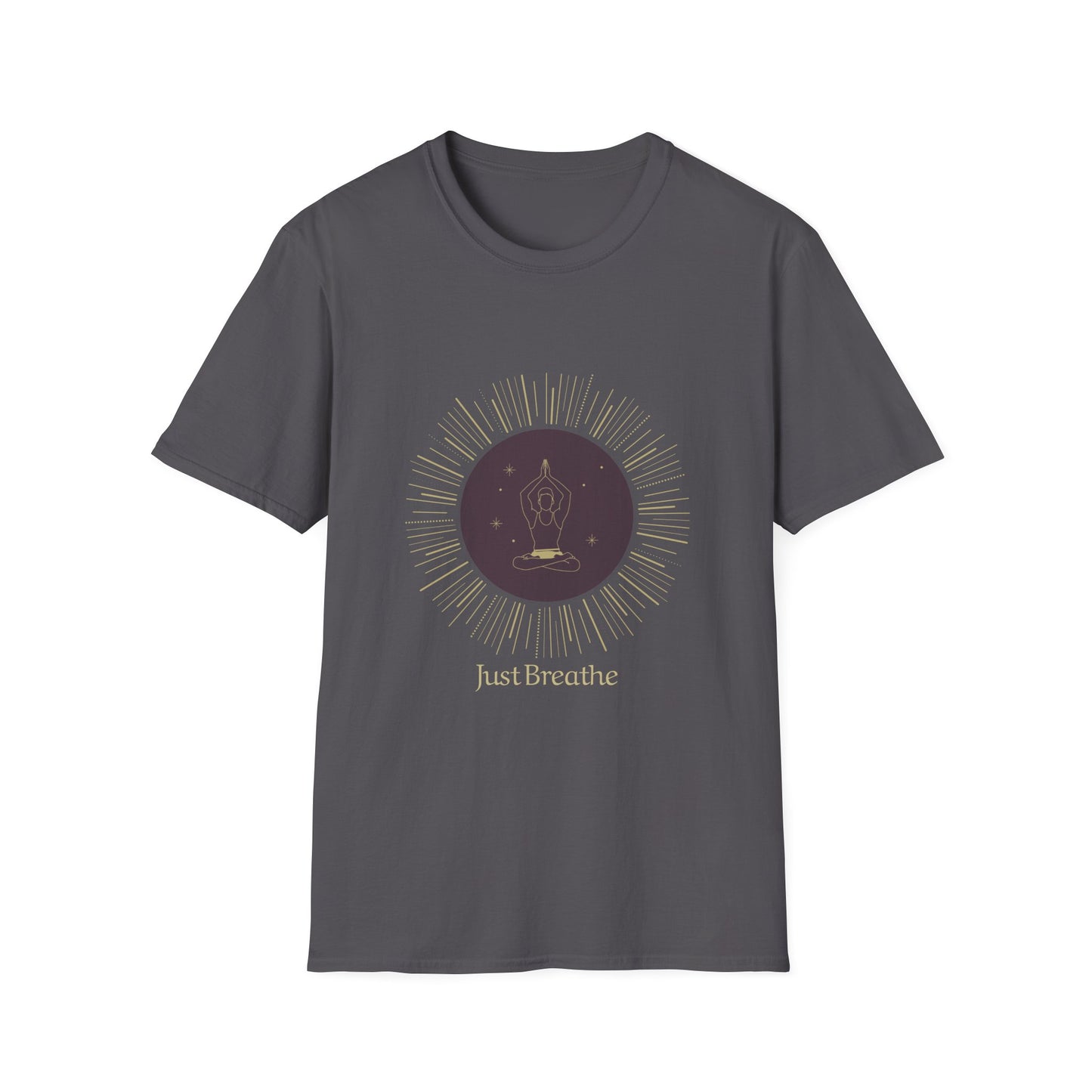 Unisex Softstyle T-Shirt - Inspirational 'Just Breathe' Tee, Relaxation Gift, Mindfulness Apparel, Meditation Shirt, Casual Outfit