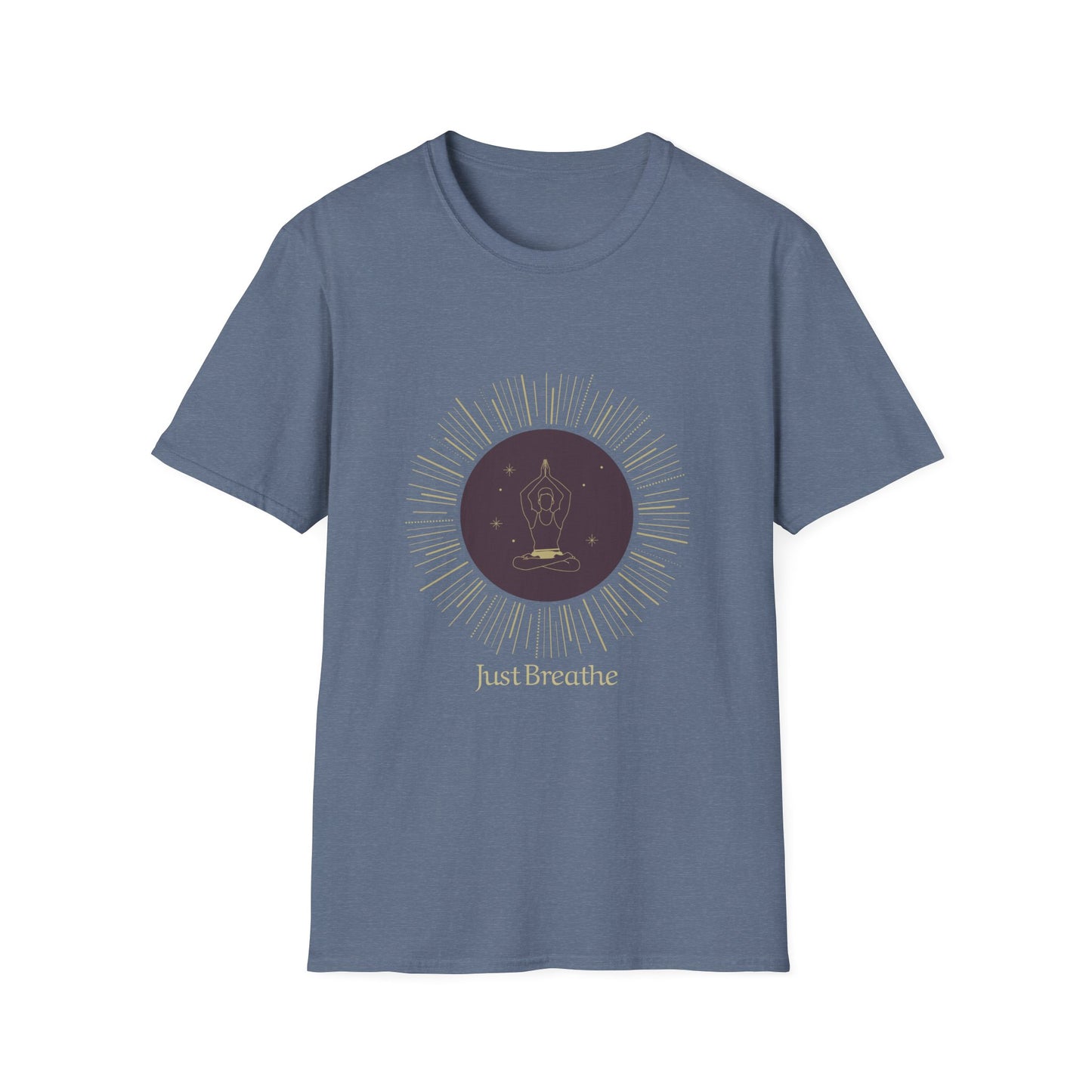 Unisex Softstyle T-Shirt - Inspirational 'Just Breathe' Tee, Relaxation Gift, Mindfulness Apparel, Meditation Shirt, Casual Outfit