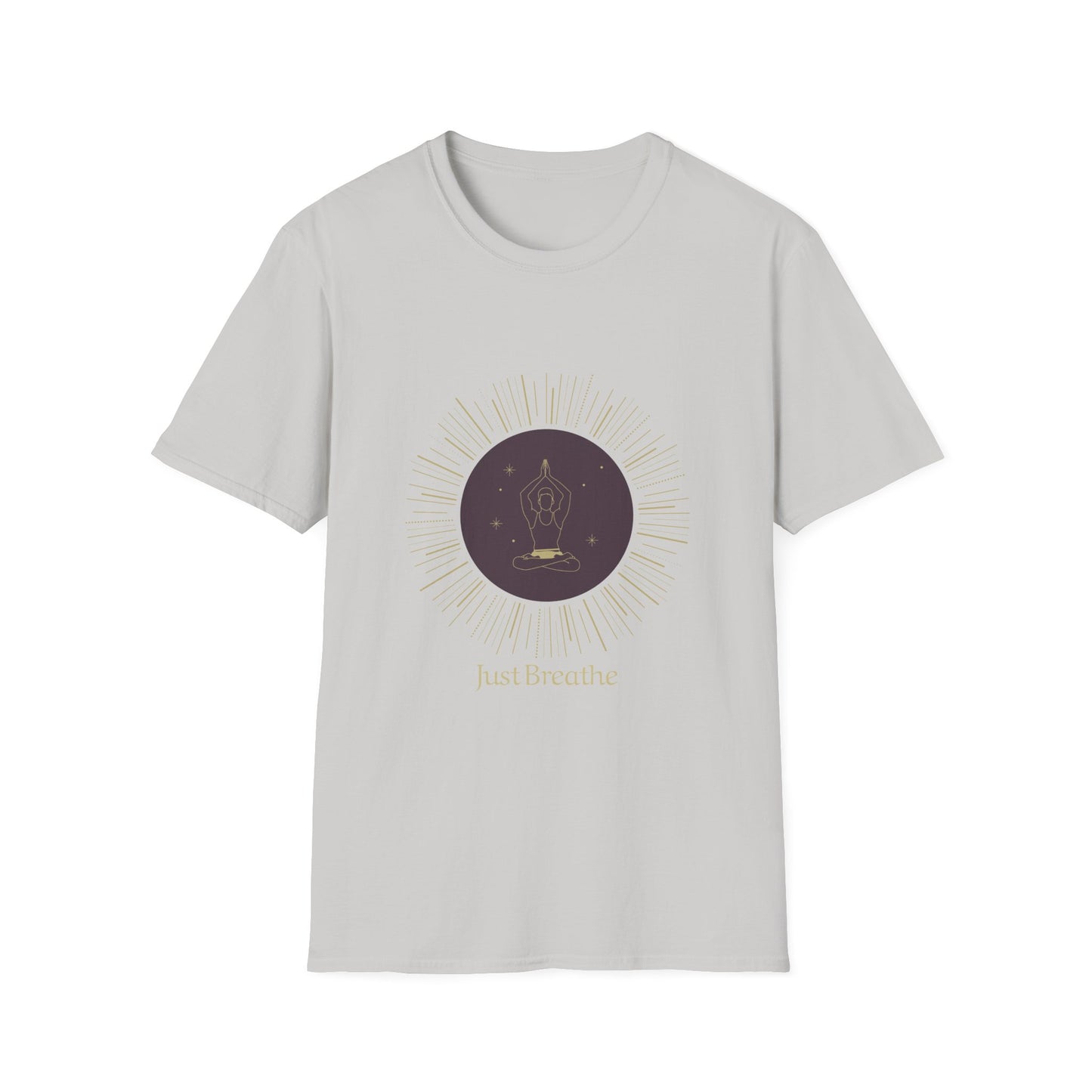 Unisex Softstyle T-Shirt - Inspirational 'Just Breathe' Tee, Relaxation Gift, Mindfulness Apparel, Meditation Shirt, Casual Outfit