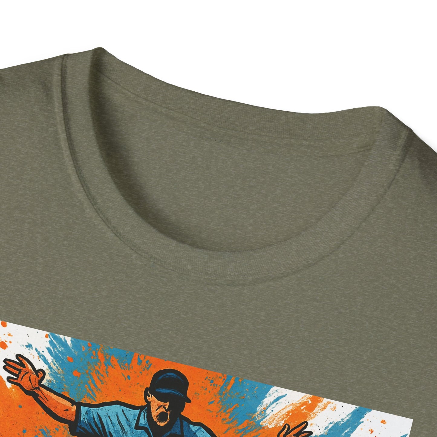 Vintage Baseball Action Unisex Softstyle T-Shirt - Perfect for Sports Fans and Game Day