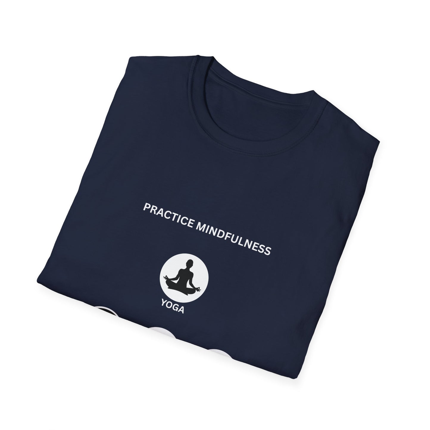 Peace, Love, & Nature Unisex T-Shirt - Softstyle Graphic Tee for Mindfulness and Eco Lovers, Relaxed Fit, Gift for Nature Enthusiasts