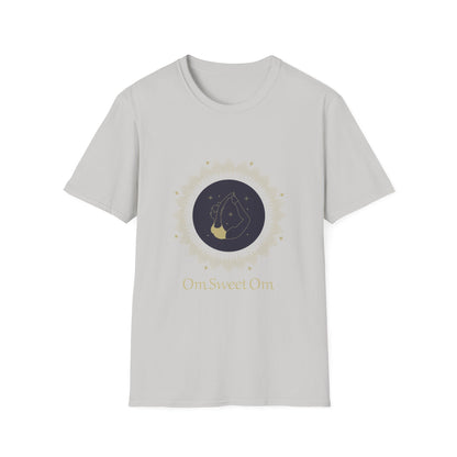 Unisex Softstyle T-Shirt - 'Om Sweet Om' Yoga Shirt, Meditative Vibes, Perfect Gift for Yoga Lovers