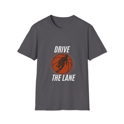 Drive the Lane Basketball T-Shirt - Unisex Softstyle Tee for Sports Lovers