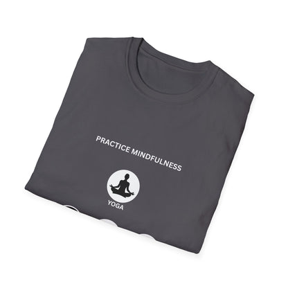 Peace, Love, & Nature Unisex T-Shirt - Softstyle Graphic Tee for Mindfulness and Eco Lovers, Relaxed Fit, Gift for Nature Enthusiasts