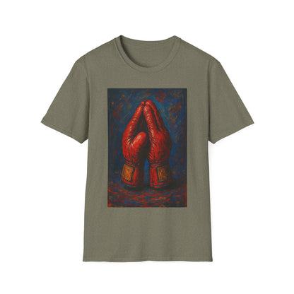 Artistic Boxing Gloves T-Shirt, Unisex Graphic Tee, Sports Apparel, Gift for Sports Lovers, Unique Statement Shirt