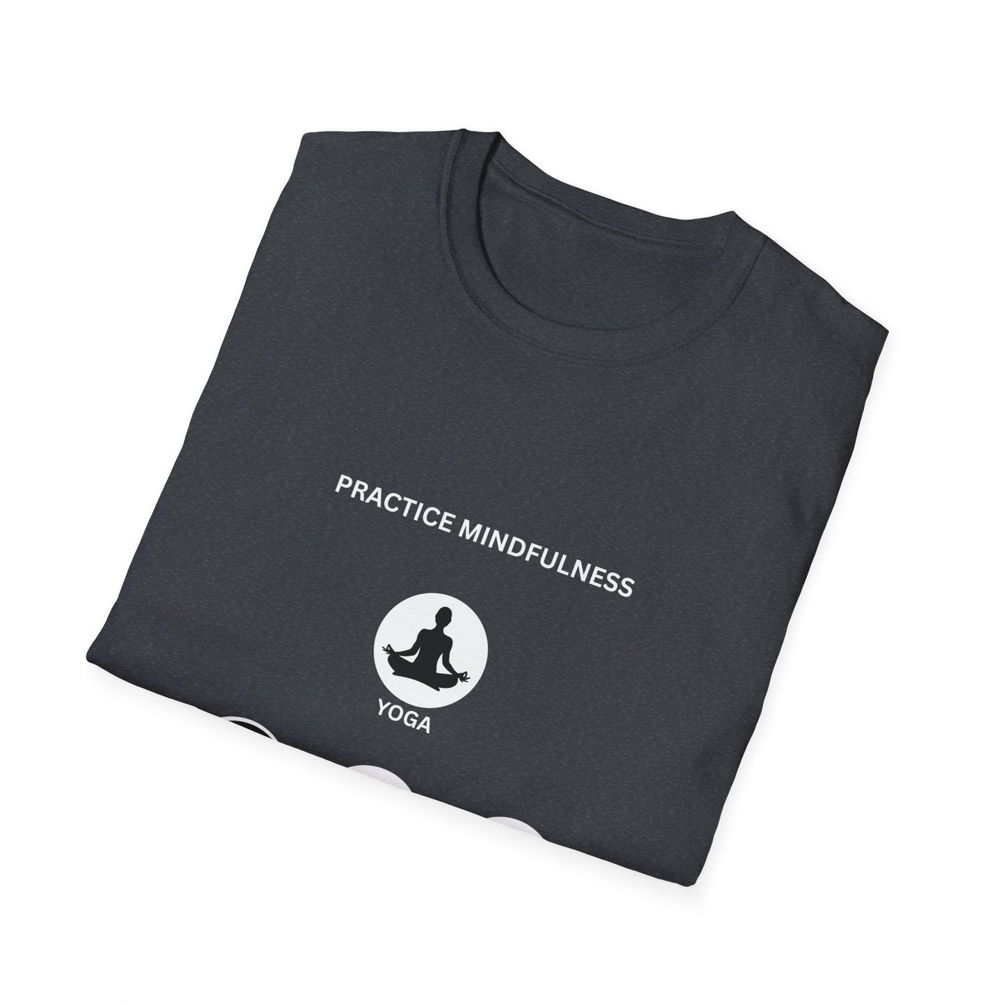 Peace, Love, & Nature Unisex T-Shirt - Softstyle Graphic Tee for Mindfulness and Eco Lovers, Relaxed Fit, Gift for Nature Enthusiasts