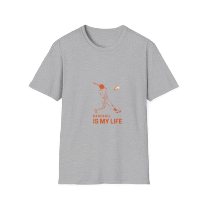 Baseball Is My Life Unisex T-Shirt, Perfect for Sports Lovers, Casual Wear, Gifts for Baseball Fans, Athletic Tee